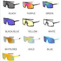 موضة في الهواء الطلق إطار كبير النظارات الشمسية الرجال النساء المتضخم الرياضة حملق بالجملة شاطئ نظارات شمسية ملونة UV400 نظارات - Image 6